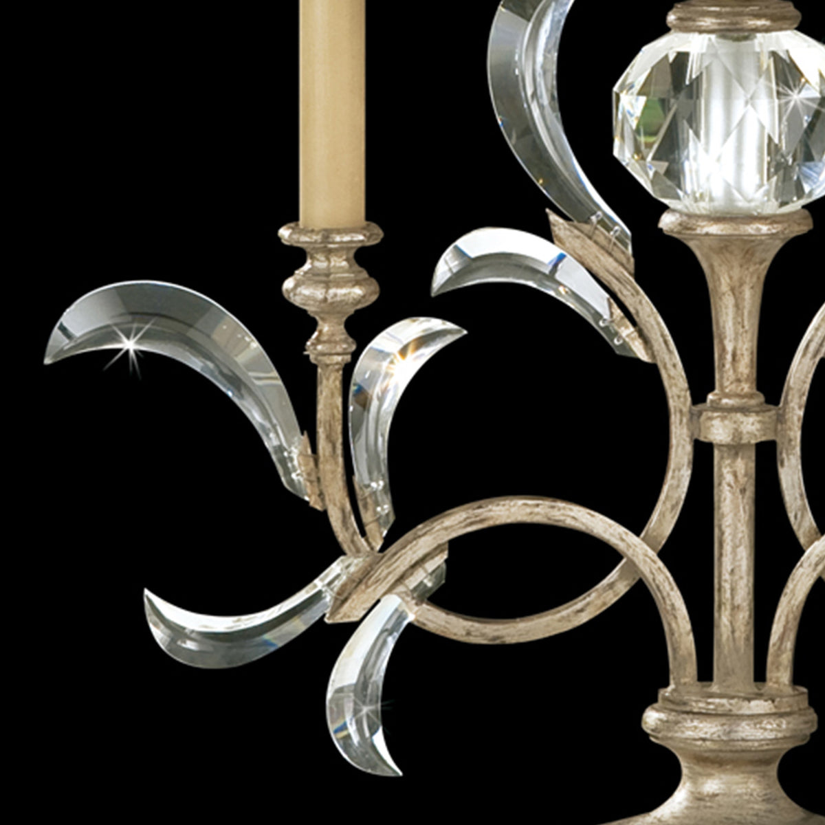 BEVELED ARCS 34" H Table Lamp