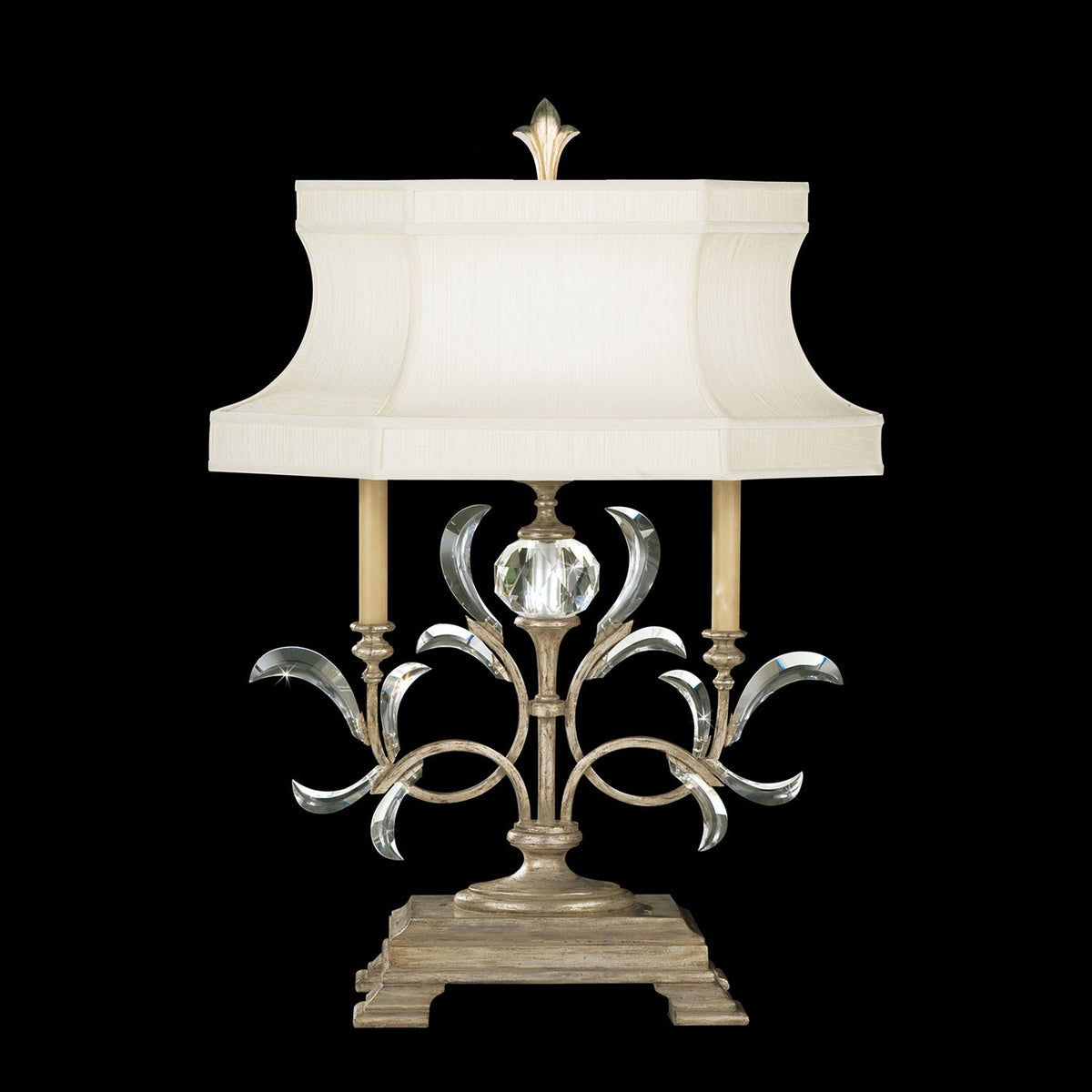 BEVELED ARCS 34" H Table Lamp