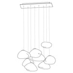 Blown Glass Random Pendant Light