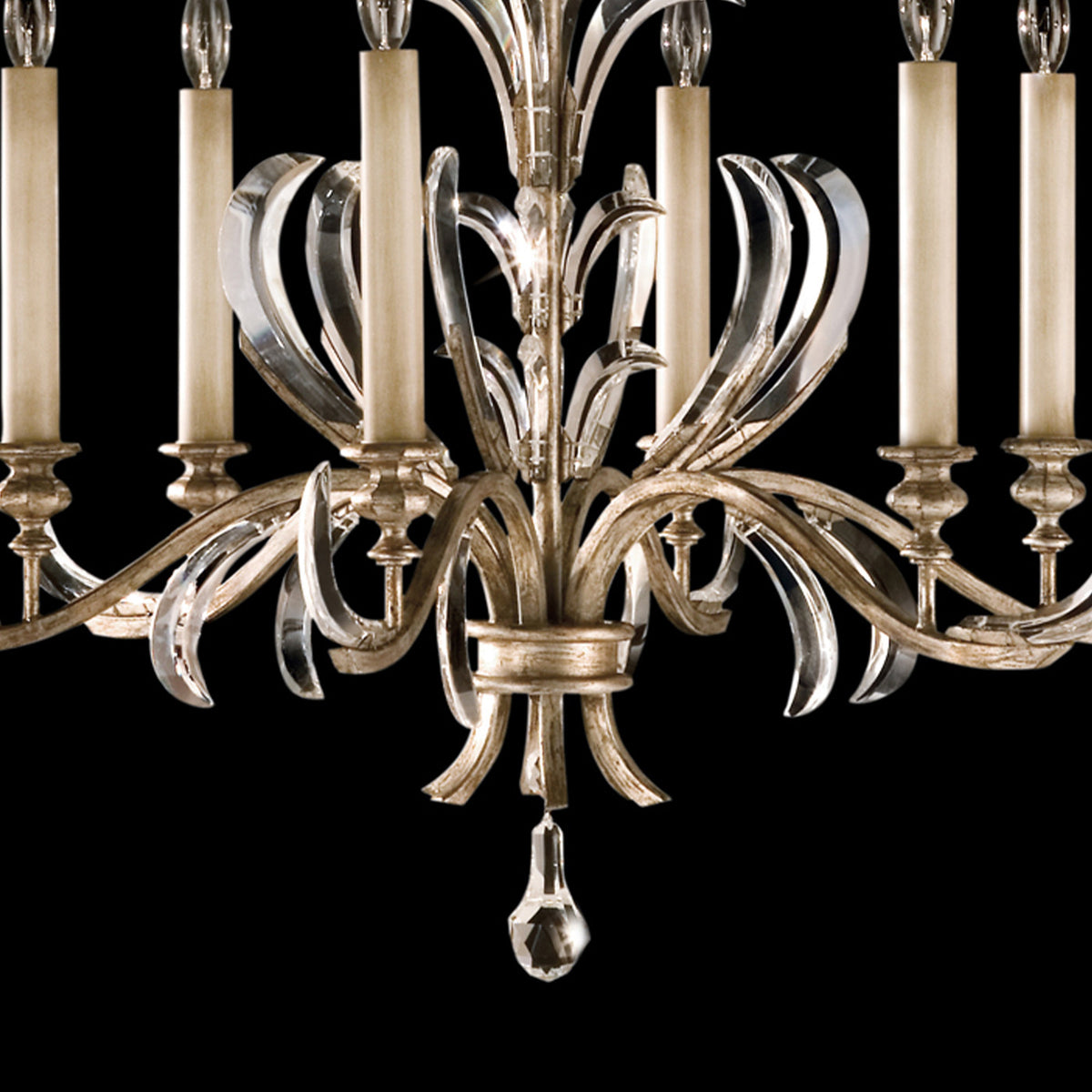 BEVELED ARCS 37" W Round Chandelier