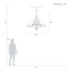 BEVELED ARCS 44" W Oblong Chandelier