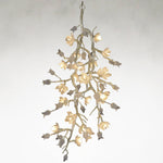 Churippe 21-Light Silver Leaf Ceiling Mount Chandelier