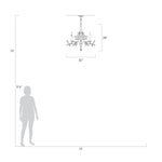 CRYSTAL LAUREL 32" W Round Chandelier