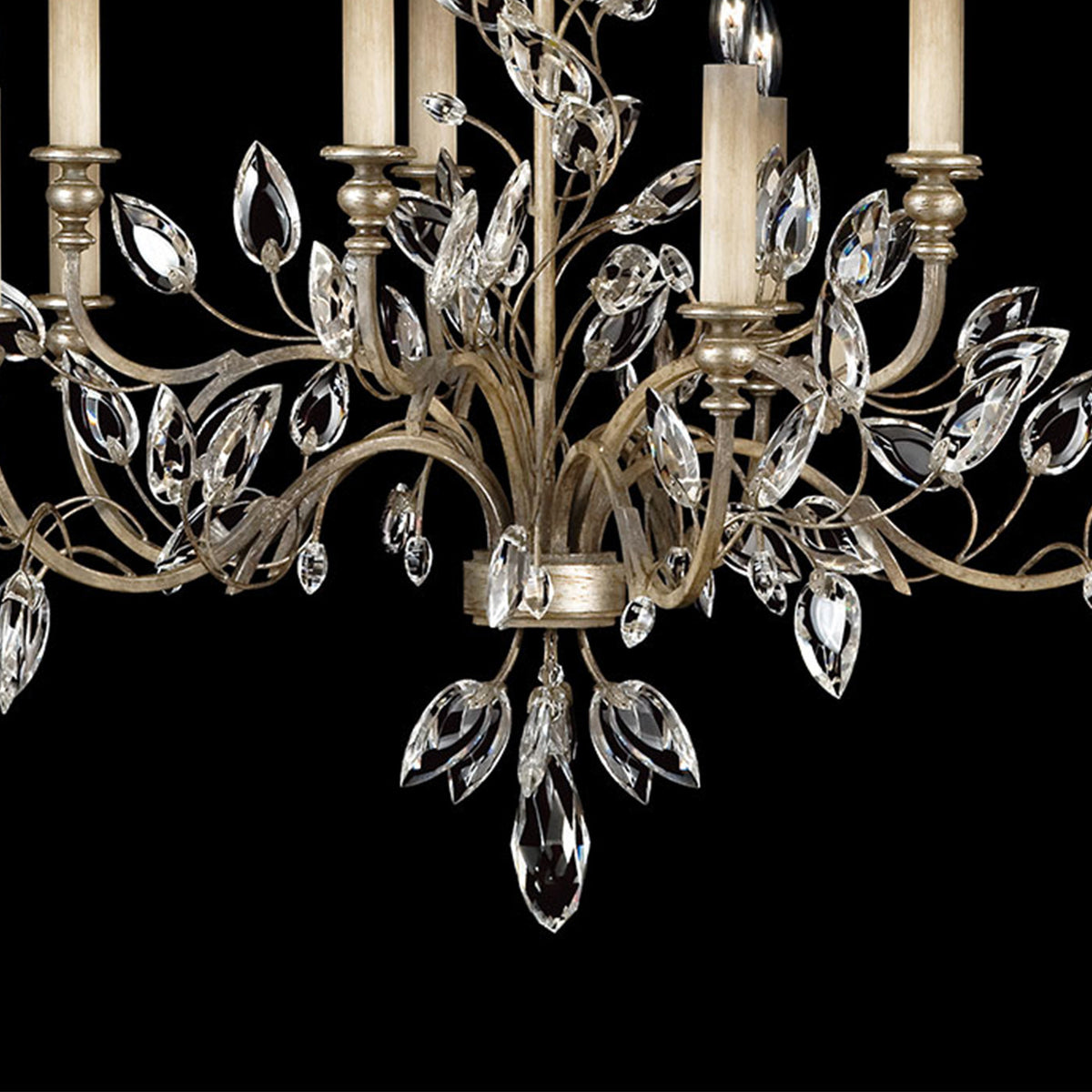 CRYSTAL LAUREL 43" W Round Chandelier