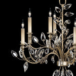 CRYSTAL LAUREL 43" W Round Chandelier