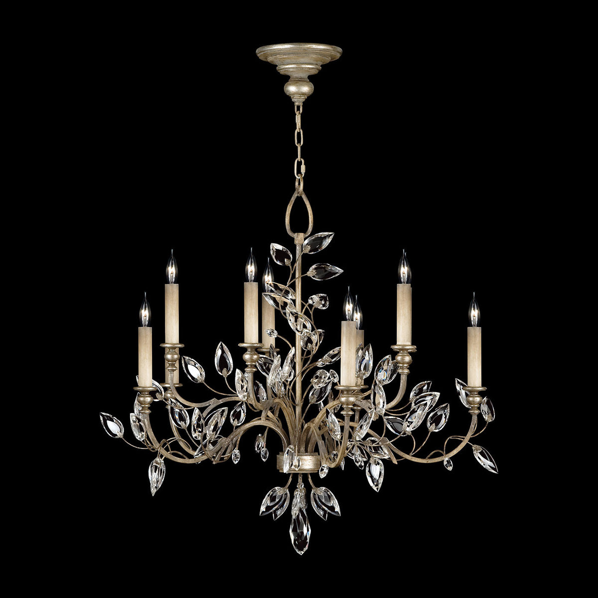 CRYSTAL LAUREL 43" W Round Chandelier
