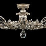 CRYSTAL LAUREL 28" W Round Semi-Flush Mount