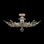 CRYSTAL LAUREL 28" W Round Semi-Flush Mount
