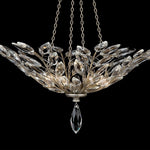 CRYSTAL LAUREL 35" W Round Pendant