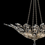 CRYSTAL LAUREL 35" W Round Pendant
