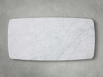 Saint Germain 72" Coffee Table with Rennes Base and Carrara Top