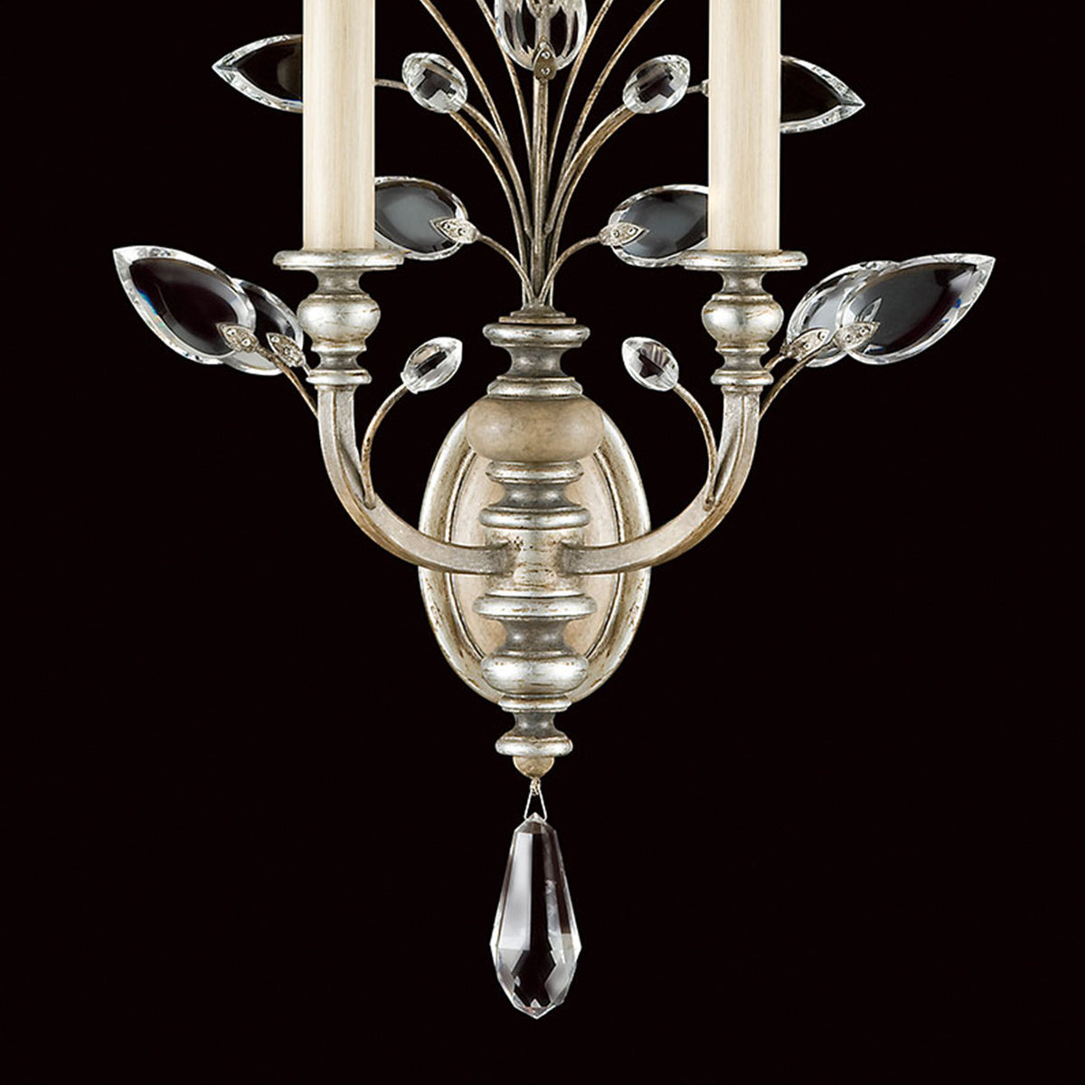 CRYSTAL LAUREL 28" H Sconce