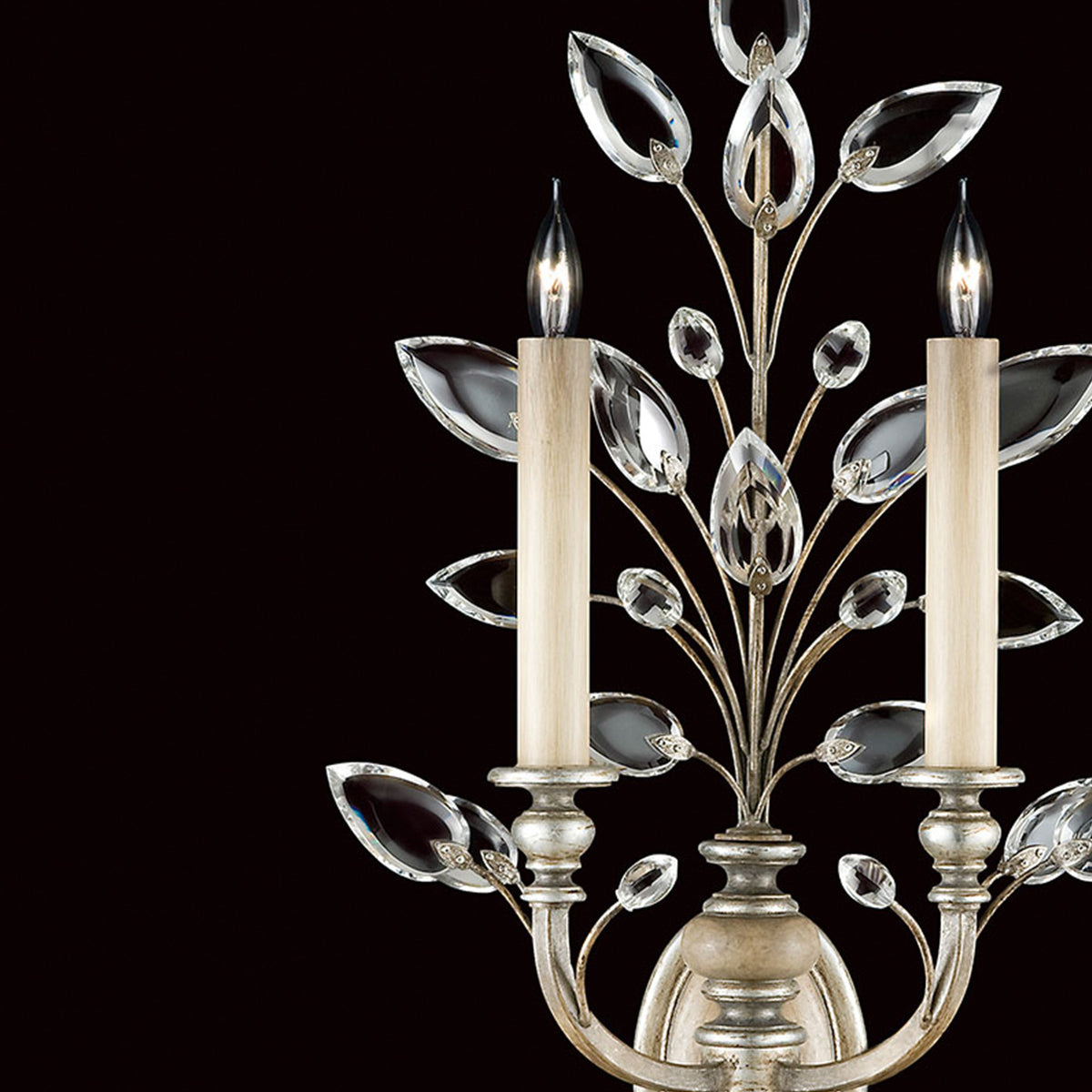 CRYSTAL LAUREL 28" H Sconce