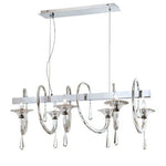 Shiraz Chrome Six Light Linear Pendant