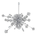 Chrome 30-Light 42-Inch Wide Pendant with Firenze Clear Crystal