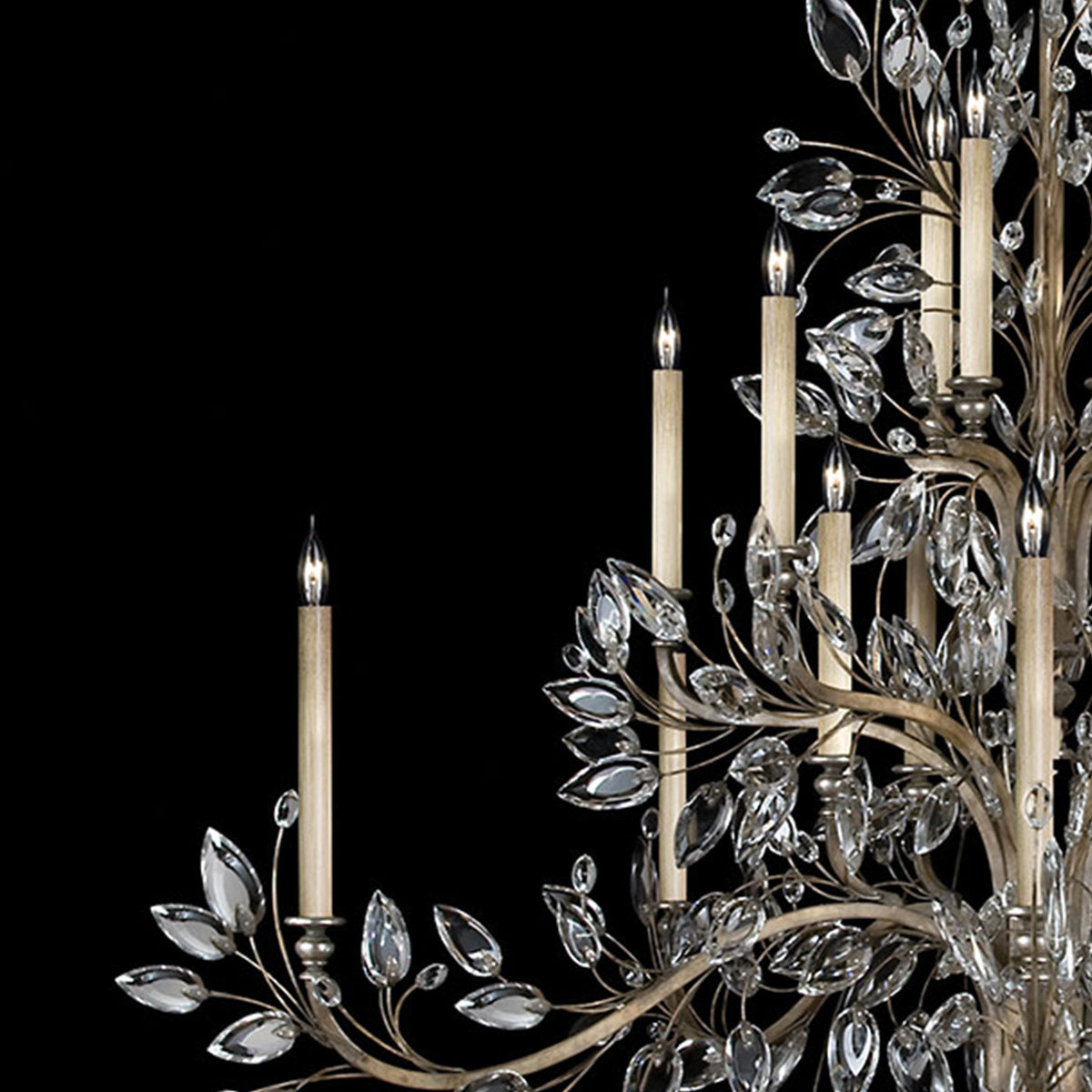 CRYSTAL LAUREL 75" W Round Chandelier