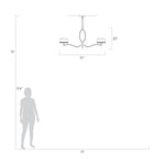 ALLEGRETTO 51" W Round Chandelier