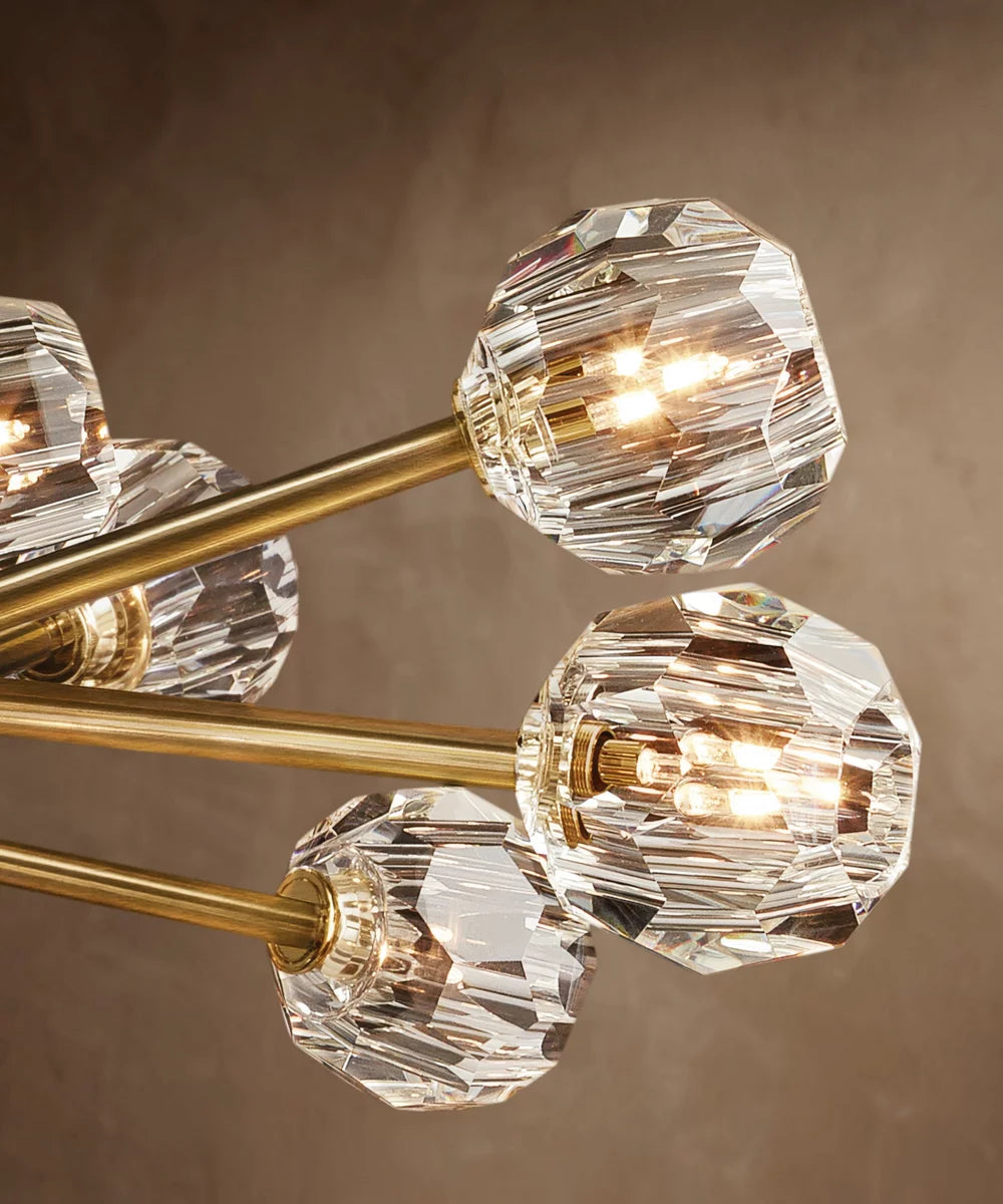 Boule De Cristal Clear Glass Round Chandelier 60"