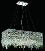 6 Light contemporary crystal chandelier Chrome plated