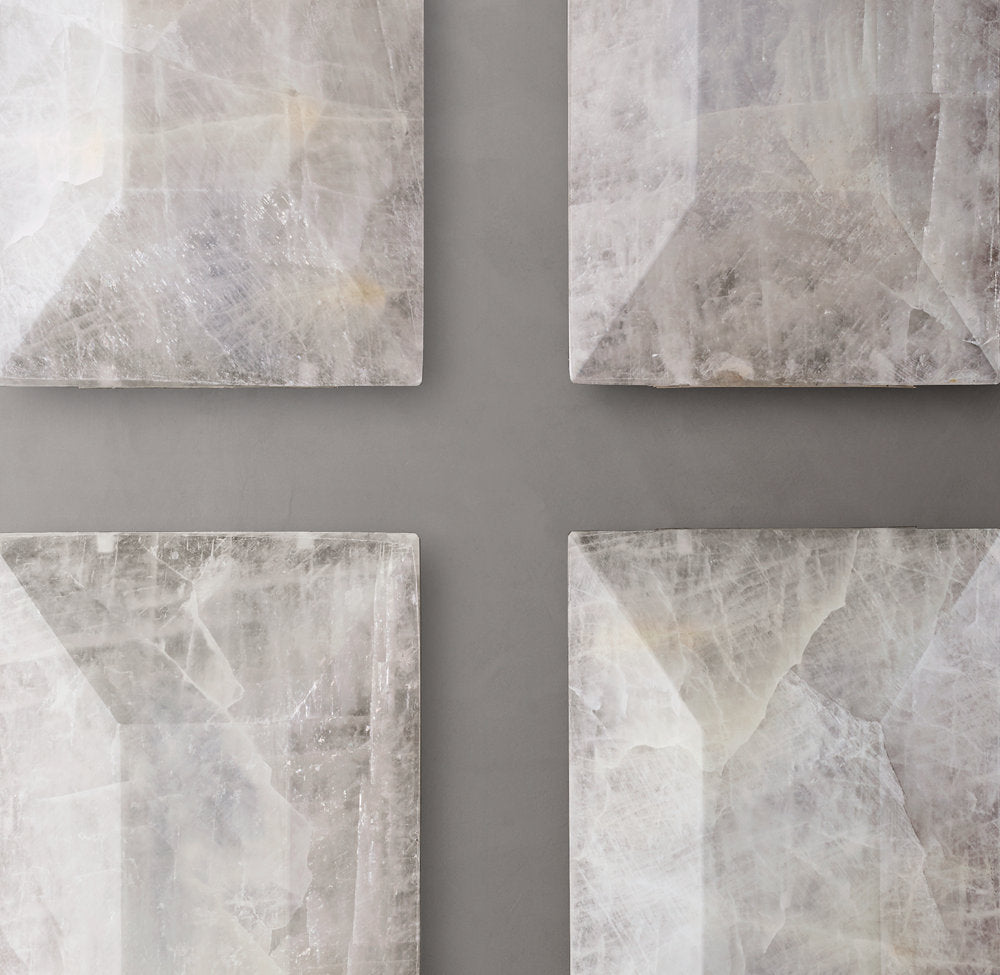 Harlow Calcite Rectangular Chandelier 54"