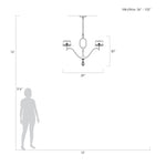 ALLEGRETTO 39" W Round Chandelier