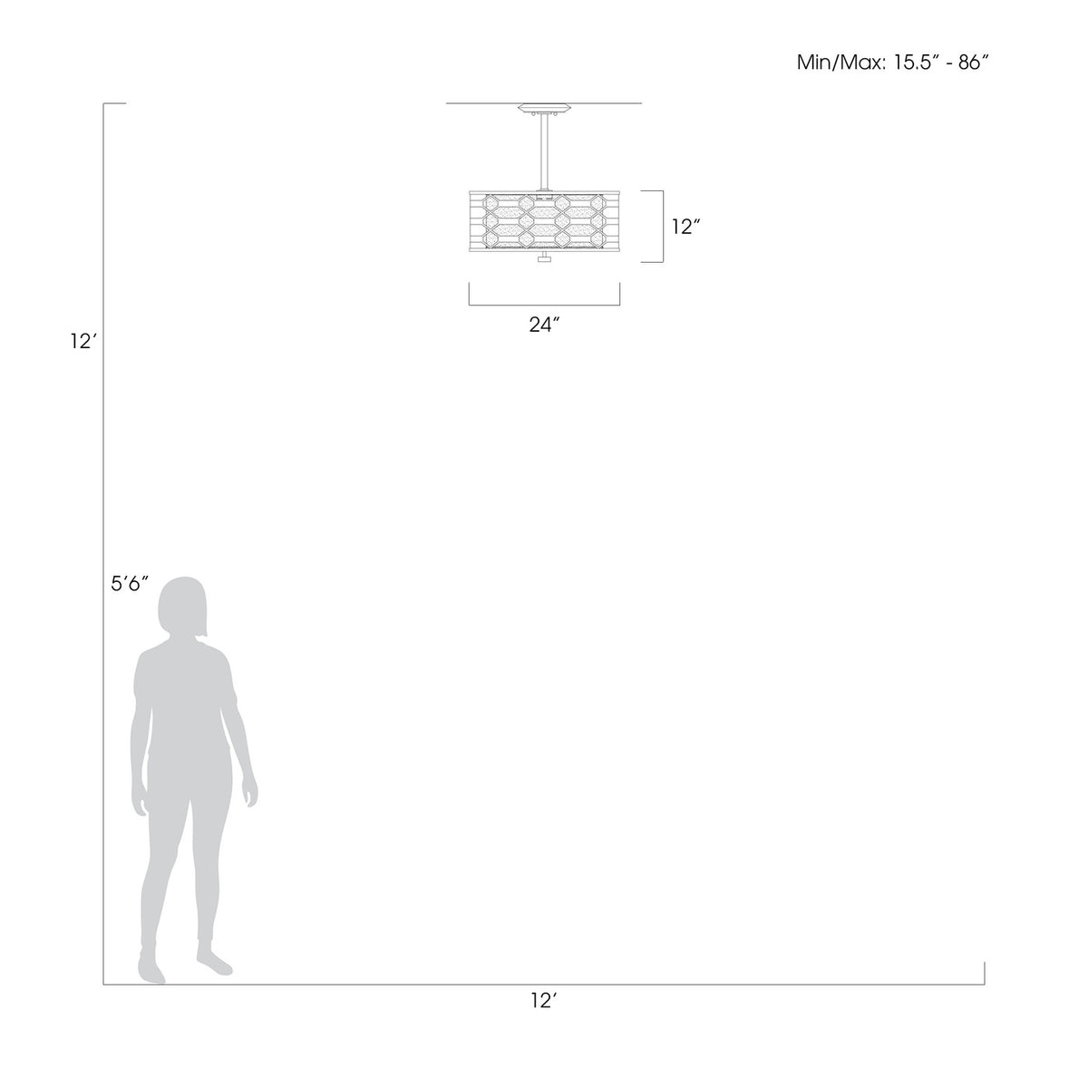 ALLEGRETTO 24" W Round Pendant