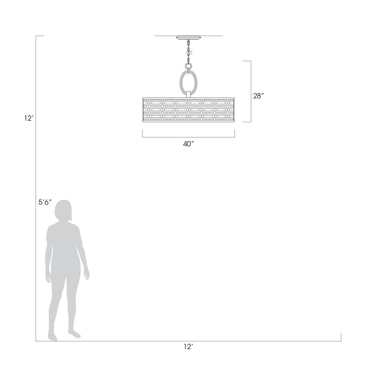 ALLEGRETTO 40" W Round Pendant