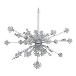 Chrome 46-Light 60-Inch Wide Pendant with Firenze Clear Crystal