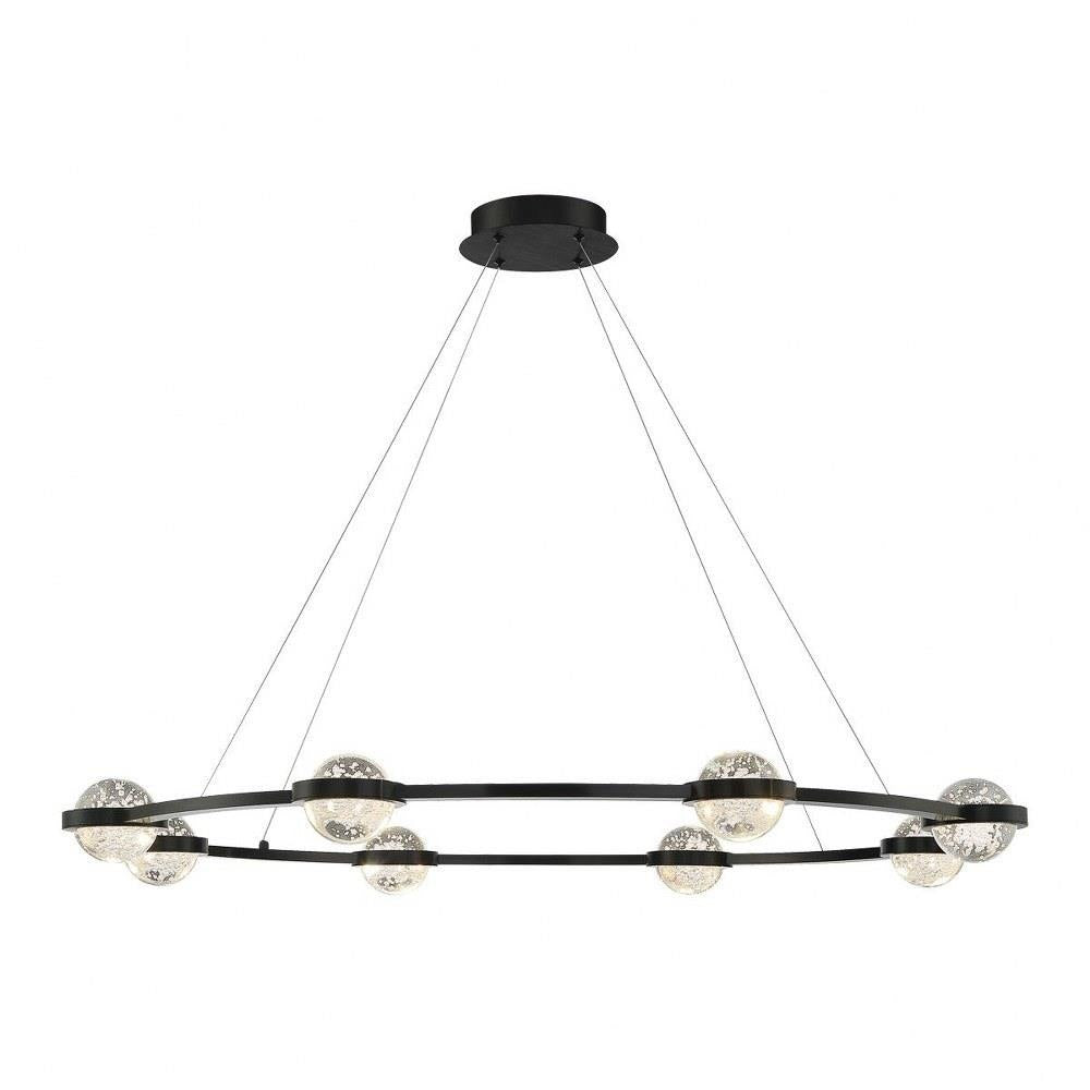 Bailey Street Home - 79-BEL-4534098 - Burley Row - 48W 8 LED Chandelier in Contemporary Modern Style - 47.5 Inches Wide by 4 Inches High