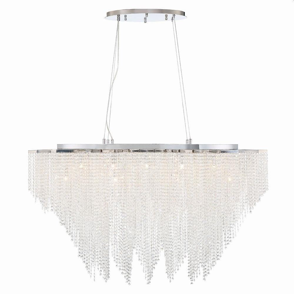 Bailey Street Home - 79-BEL-4636002 - Victor Place - 18 Light Chandelier In Modern and Contemporary Style-28 Inches Tall and 21 Inches Wide