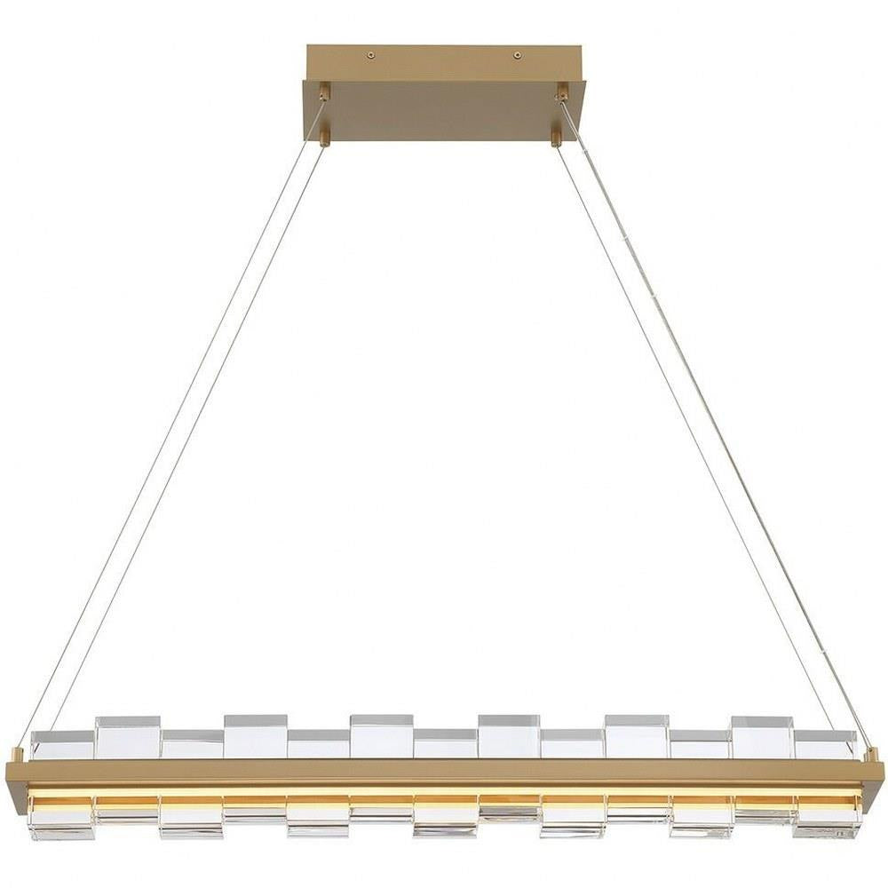 Bailey Street Home - 79-BEL-5037506 - Bancroft Dene - 120W 2 LED Island Chandelier In IndustrialStyle-4.5 Inches Tall and 5.25 Inches Wide