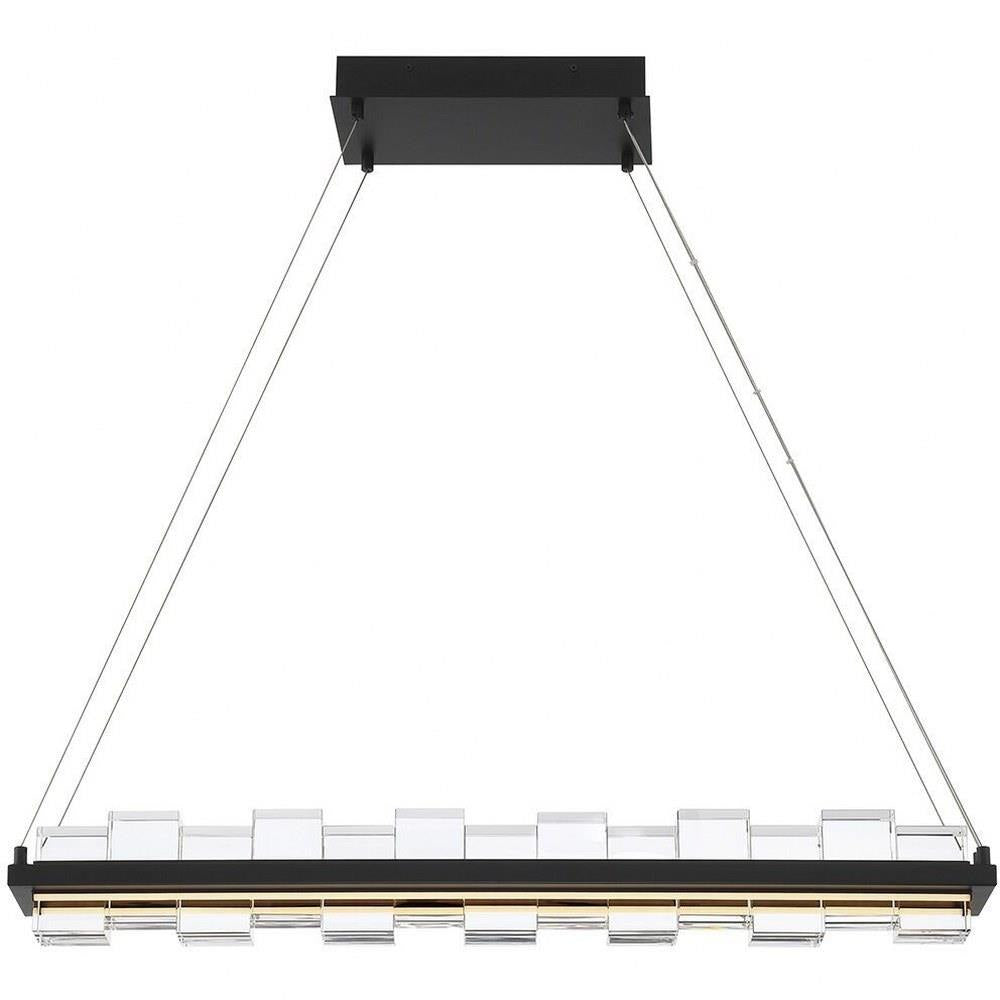 Bailey Street Home - 79-BEL-5037506 - Bancroft Dene - 120W 2 LED Island Chandelier In IndustrialStyle-4.5 Inches Tall and 5.25 Inches Wide