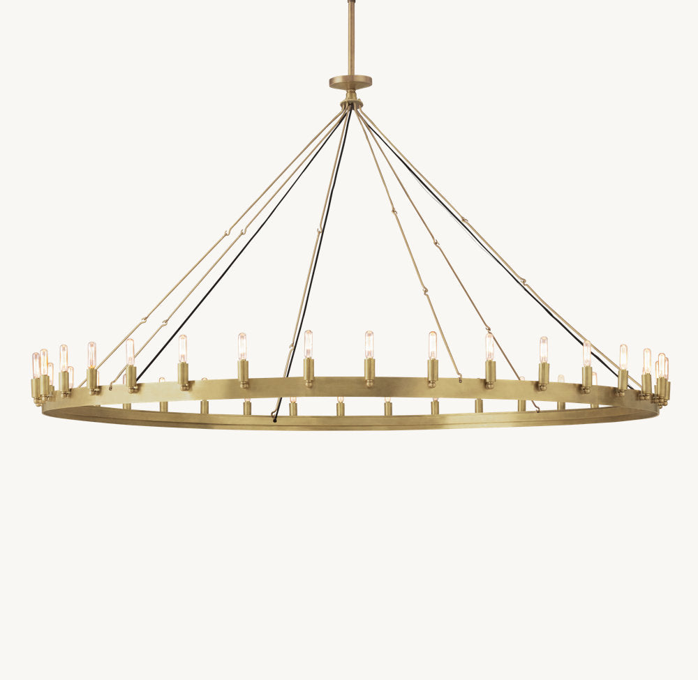 Camino Vintage Filament Round Chandelier 73"