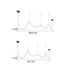 Modern Minimalist LED Silicone Rope Pendant Chandelier