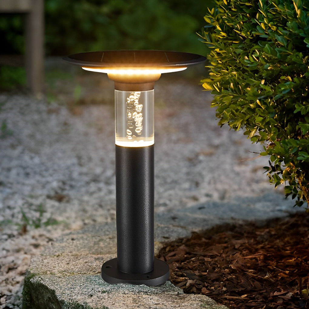 Round Creative Bubble Design Waterproof LED Modern Solar Path Lights