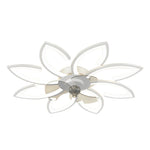 Flower Smart Silent Stepless Dimming LED Modern Ceiling Fan Light