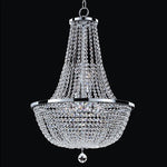 Silver Pearl Nine-Light Chandelier with Signature Crystal