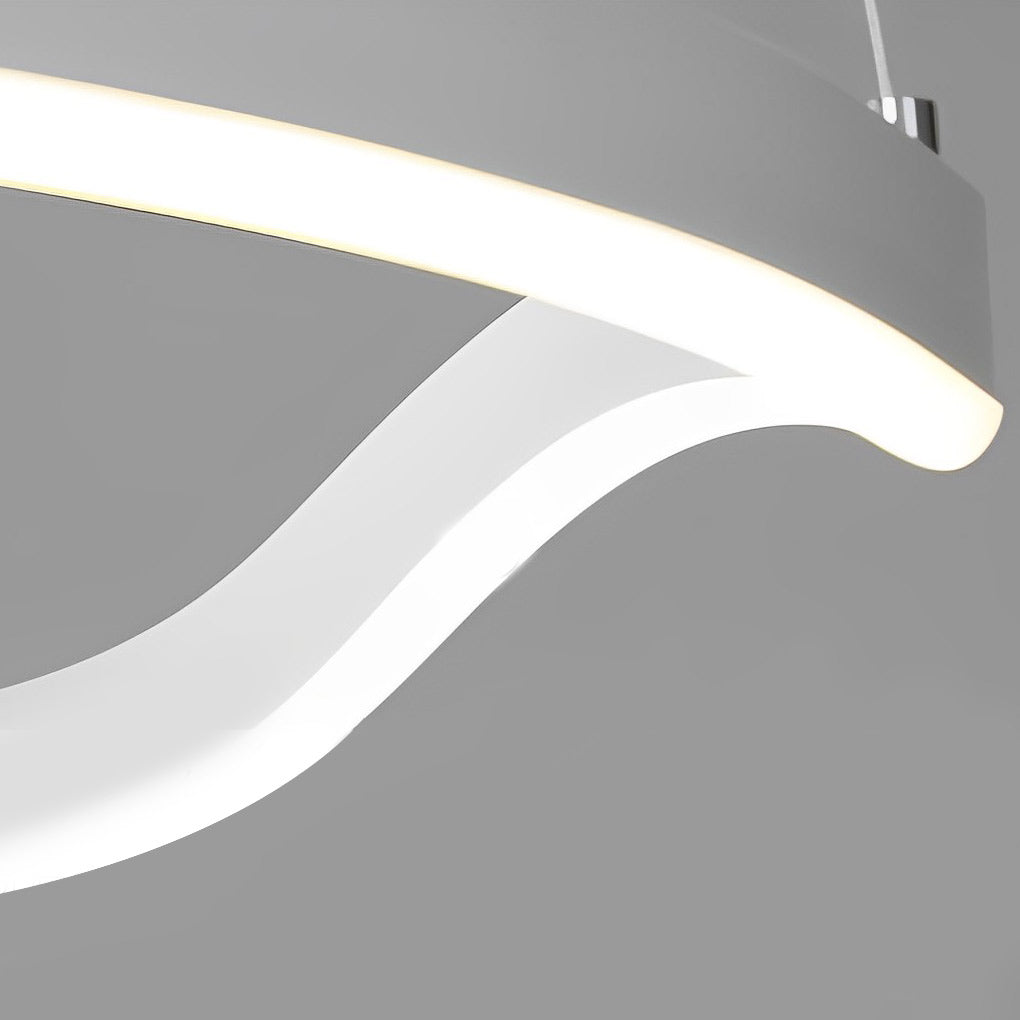 Irregular Ring LED Three Step Dimming Minimalist Chandelier Pendant Lighting