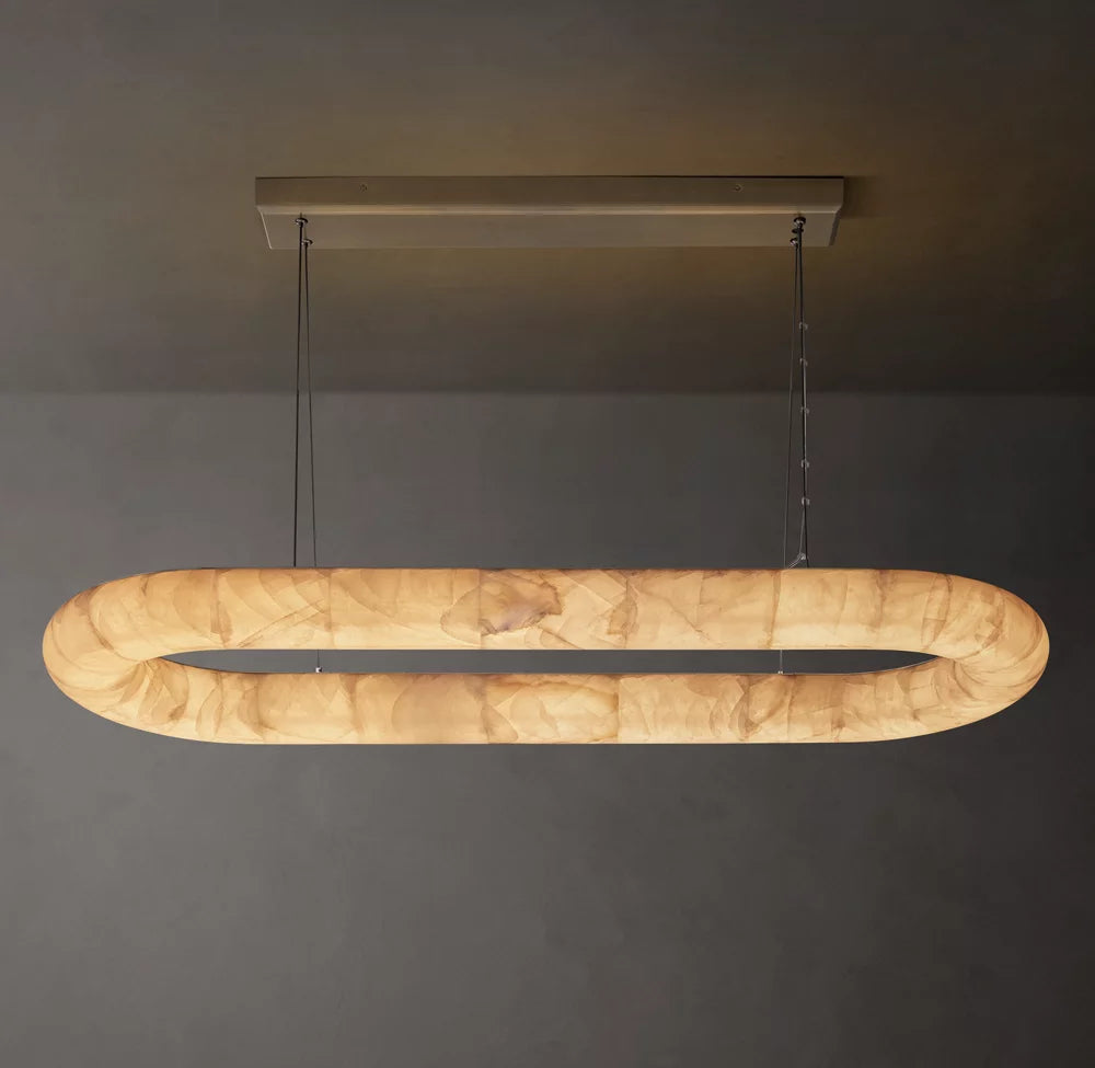 Rivage Lisse Oval Chandelier 57"