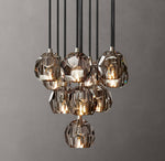 Boule De Cristal Smoke Glass Round Cluster Chandelier 14"