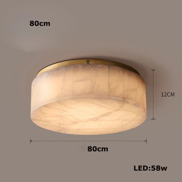 Moonshade Natural Marble Ceiling Light Fixture