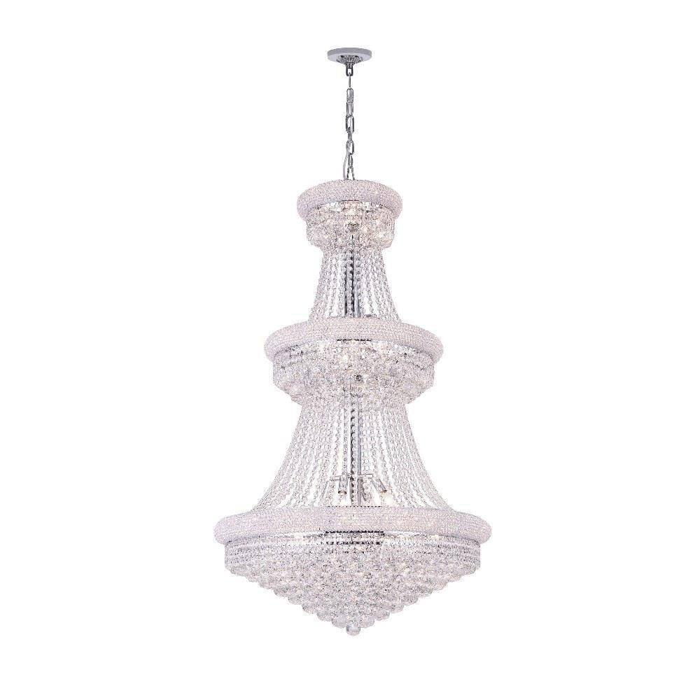 CWI Lighting - 8001P30C - 32 Light Chandelier with Chrome Finish