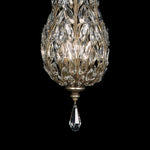 CRYSTAL LAUREL 11" W Round Pendant