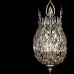 CRYSTAL LAUREL 11" W Round Pendant