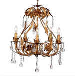 Gold Five-Light Chandelier