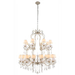 Silver Leaf 24-Light Chandelier