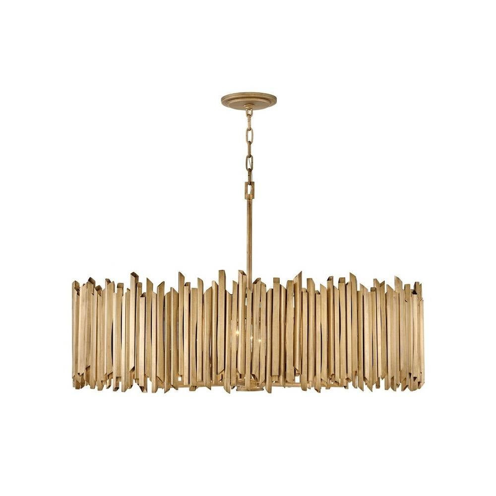 Bailey Street Home - 81-BEL-4947944 - Harwood Cross - 112W 8 LED Medium Chandelier In Modern Style-25 Inches Tall and 40 Inches Wide