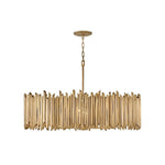 Bailey Street Home - 81-BEL-4947944 - Harwood Cross - 112W 8 LED Medium Chandelier In Modern Style-25 Inches Tall and 40 Inches Wide
