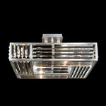 CRYSTAL ENCHANTMENT 25" W Square Semi-Flush Mount