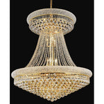 Primo Gold Twenty-Eight Light Chandelier with Royal Cut Clear Crystal